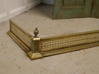 Long Victorian Pierced Brass Fender (5 of 5) Long Victorian Pierced Brass Fender (5 of 5)