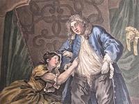 William Hogarth, Pair of Original Prints, Later Hand Colour, Before and After Engraved 1736 (8 of 10) William Hogarth, Pair of Original Prints, Later Hand Colour, Before and After Engraved 1736 (8 of 10)
