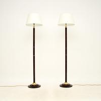 Pair of Vintage French Floor Lamps by Le Dauphin