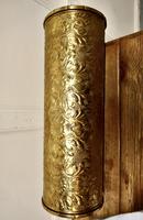 Arts & Crafts Embossed Brass Stick Stand / Umbrella Stand (5 of 5) Arts & Crafts Embossed Brass Stick Stand / Umbrella Stand (5 of 5)