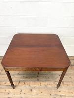 19th Century Mahogany & Boxwood Fold Over Table (7 of 10) 19th Century Mahogany & Boxwood Fold Over Table (7 of 10)