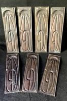 Set of Art Nouveau Copper Door Finger Plates (4 of 4) Set of Art Nouveau Copper Door Finger Plates (4 of 4)