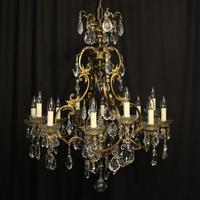 French Bronze & Crystal 12 Light Chandelier French Bronze & Crystal 12 Light Chandelier