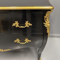 French Black Lacquered and Gilt Commode (3 of 8) French Black Lacquered and Gilt Commode (3 of 8)