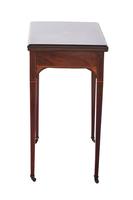 Sheraton Revival Mahogany Inlaid Fold Over Card Table (7 of 7) Sheraton Revival Mahogany Inlaid Fold Over Card Table (7 of 7)