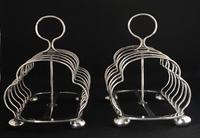 Pair of Antique Walker & Hall 7 Bar silver Plated Toast Racks (4 of 6) Pair of Antique Walker & Hall 7 Bar silver Plated Toast Racks (4 of 6)