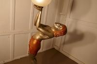 Large Art Deco Female Sculpture Floor Lamp, after Auguste Moreau signed (4 of 11) Large Art Deco Female Sculpture Floor Lamp, after Auguste Moreau signed (4 of 11)