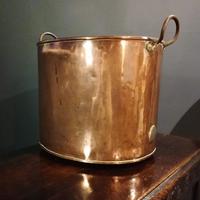 Antique Copper Coal Bucket of Oval Form with Handles (4 of 7) Antique Copper Coal Bucket of Oval Form with Handles (4 of 7)