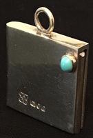 Antique Silver Gilt & Turquoise Stamp Box London 1901 (2 of 4) Antique Silver Gilt & Turquoise Stamp Box London 1901 (2 of 4)