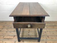 Antique Oak Side Table with Drawer (9 of 11) Antique Oak Side Table with Drawer (9 of 11)