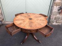 Antique Mahogany Drum Table (7 of 9) Antique Mahogany Drum Table (7 of 9)