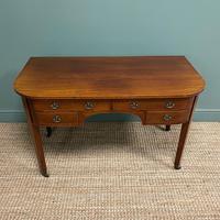 Stunning Victorian Mahogany Bow Fronted Antique Writing Table (4 of 7) Stunning Victorian Mahogany Bow Fronted Antique Writing Table (4 of 7)
