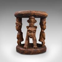 Antique Ceremonial Yoruba Stool, West African Hardwood Side / Lamp Table c.1900 (2 of 12) Antique Ceremonial Yoruba Stool, West African Hardwood Side / Lamp Table c.1900 (2 of 12)