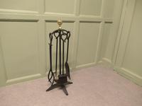 Attractive Iron Fireside Companion Set, Fireside Tools (1 of 4)