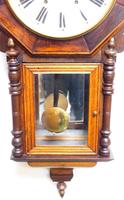 Impressive Victorian American Drop Dial Wall Clock 8 Day Movement Inlaid Case (9 of 14) Impressive Victorian American Drop Dial Wall Clock 8 Day Movement Inlaid Case (9 of 14)