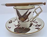 Powell, Bishop & Stonier Aesthetic period coffee cup and saucer, 1880 (6 of 8) Powell, Bishop & Stonier Aesthetic period coffee cup and saucer, 1880 (6 of 8)