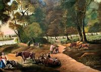Huge Fabulous 19thc Continental Farming Country Landscape Oil Painting (9 of 19) Huge Fabulous 19thc Continental Farming Country Landscape Oil Painting (9 of 19)