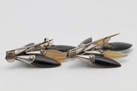 Pair of Horn & Silver Brooches c.1900 (2 of 2) Pair of Horn & Silver Brooches c.1900 (2 of 2)