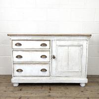 Distressed Antique Pine Cupboard with Painted Base (2 of 10) Distressed Antique Pine Cupboard with Painted Base (2 of 10)