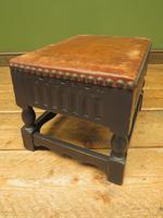 Small Vintage Wooden Black Painted Foot Stool with Brown Leather Top (9 of 17) Small Vintage Wooden Black Painted Foot Stool with Brown Leather Top (9 of 17)