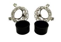 Pair of Antique Victorian Sterling Silver 'Oriental Heads' Salts 1840 (3 of 10) Pair of Antique Victorian Sterling Silver 'Oriental Heads' Salts 1840 (3 of 10)