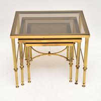 1950’s Italian Brass & Glass Nest of Tables (5 of 8) 1950’s Italian Brass & Glass Nest of Tables (5 of 8)
