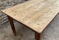 Large Antique Pine Farmhouse Table on Turned Legs (8 of 19) Large Antique Pine Farmhouse Table on Turned Legs (8 of 19)