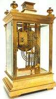 Antique French Table Regulator with Compensating Pendulum 8 Day 4 Glass Mantel Clock (3 of 12) Antique French Table Regulator with Compensating Pendulum 8 Day 4 Glass Mantel Clock (3 of 12)