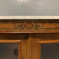 English burr walnut Credenza with Carrara marble top (6 of 10) English burr walnut Credenza with Carrara marble top (6 of 10)