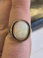 Unusual 9ct Opal Ring Size T
