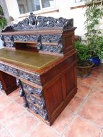 Country Oak Lions Head Pedestal Desk 1850 W M Richardson Ltd (6 of 12) Country Oak Lions Head Pedestal Desk 1850 W M Richardson Ltd (6 of 12)