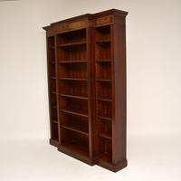 Antique Sheraton Style Inlaid Mahogany Open Bookcase (3 of 11) Antique Sheraton Style Inlaid Mahogany Open Bookcase (3 of 11)