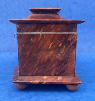 Victorian Tortoiseshell Tea Caddy with Mother of Pearl Inlay (11 of 20) Victorian Tortoiseshell Tea Caddy with Mother of Pearl Inlay (11 of 20)