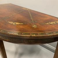18th Century Decorated Demi-lune Console Table (7 of 11) 18th Century Decorated Demi-lune Console Table (7 of 11)