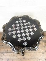 Antique Lacquered and Inlaid Chess Table (4 of 10) Antique Lacquered and Inlaid Chess Table (4 of 10)
