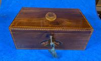 George III Solid Mahogany Box With Wonderful Inlaid Panels (9 of 18) George III Solid Mahogany Box With Wonderful Inlaid Panels (9 of 18)