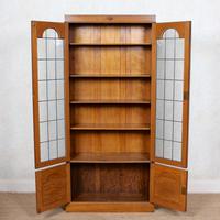 Oak Leaded Glazed Bookcase Arts & Crafts (6 of 10) Oak Leaded Glazed Bookcase Arts & Crafts (6 of 10)