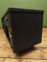Vintage Mid Century Black Painted Sideboard, TV Cabinet with Basket, Gothic (14 of 14) Vintage Mid Century Black Painted Sideboard, TV Cabinet with Basket, Gothic (14 of 14)