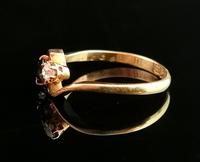 Antique Diamond & Sapphire Crossover Ring, 18ct Gold (3 of 12) Antique Diamond & Sapphire Crossover Ring, 18ct Gold (3 of 12)
