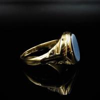 Antique Victorian Blue Sardonyx Signet 18ct 18K Yellow Gold Mourning Ring (7 of 10) Antique Victorian Blue Sardonyx Signet 18ct 18K Yellow Gold Mourning Ring (7 of 10)