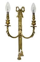 Set of 4 Gilt Metal Two-Branch Wall lights (4 of 6) Set of 4 Gilt Metal Two-Branch Wall lights (4 of 6)
