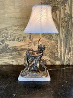 Early 20th Century Lamp Featuring Cherub & Goat (2 of 4)