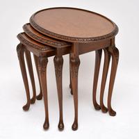 Antique Burr Walnut Nest of Three Tables (8 of 10) Antique Burr Walnut Nest of Three Tables (8 of 10)