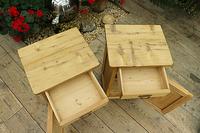 Quality Pair of Old Stripped Pine Bedside Cabinets (6 of 9) Quality Pair of Old Stripped Pine Bedside Cabinets (6 of 9)