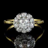 Antique Edwardian Old Cut Diamond Cluster Ring 18ct Gold 1.65ct Of Diamond Circa 1901 (4 of 6) Antique Edwardian Old Cut Diamond Cluster Ring 18ct Gold 1.65ct Of Diamond Circa 1901 (4 of 6)