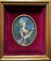 Gorgeous Original Vintage Miniature Portrait Oil Painting in 18th Century Manner (4 of 10) Gorgeous Original Vintage Miniature Portrait Oil Painting in 18th Century Manner (4 of 10)