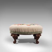 Small Antique Footstool, English, Walnut, Needlepoint Tapestry, Early Victorian (2 of 12) Small Antique Footstool, English, Walnut, Needlepoint Tapestry, Early Victorian (2 of 12)