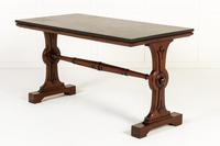 Large 19th Century English Mahogany Library Table (1 of 10)
