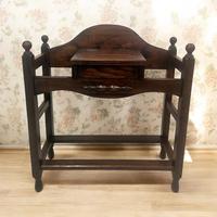 Antique Edwardian Umbrella Stand / Carved Detailing / c.1900