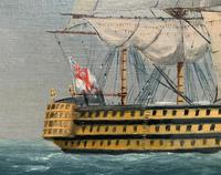 Original Seascape Oil Painting of 18th Century HMS Victory Docked White Cliffs Of Dover (3 of 11) Original Seascape Oil Painting of 18th Century HMS Victory Docked White Cliffs Of Dover (3 of 11)